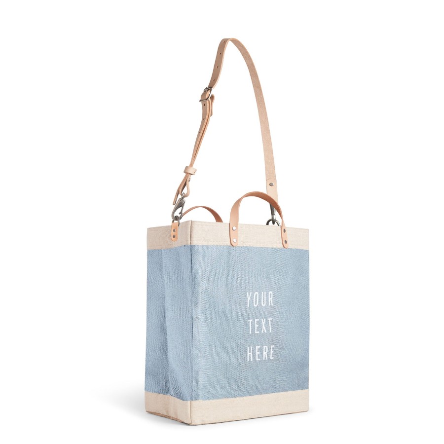 Large | WeProduce Market Bag In Cool Gray With Strap