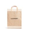 Large | WeProduce Market Bag In Natural With "Laundry"