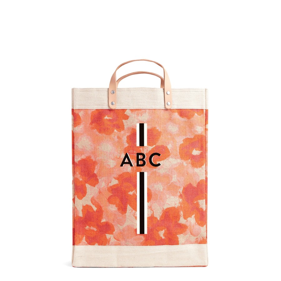 Large | WeProduce Market Bag In Bloom By Liesel Plambeck With Monogram