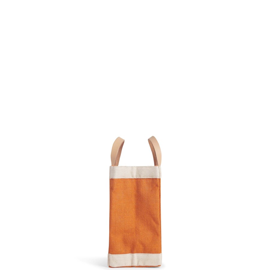 Small | WeProduce Petite Market Bag In Citrus With Black Monogram