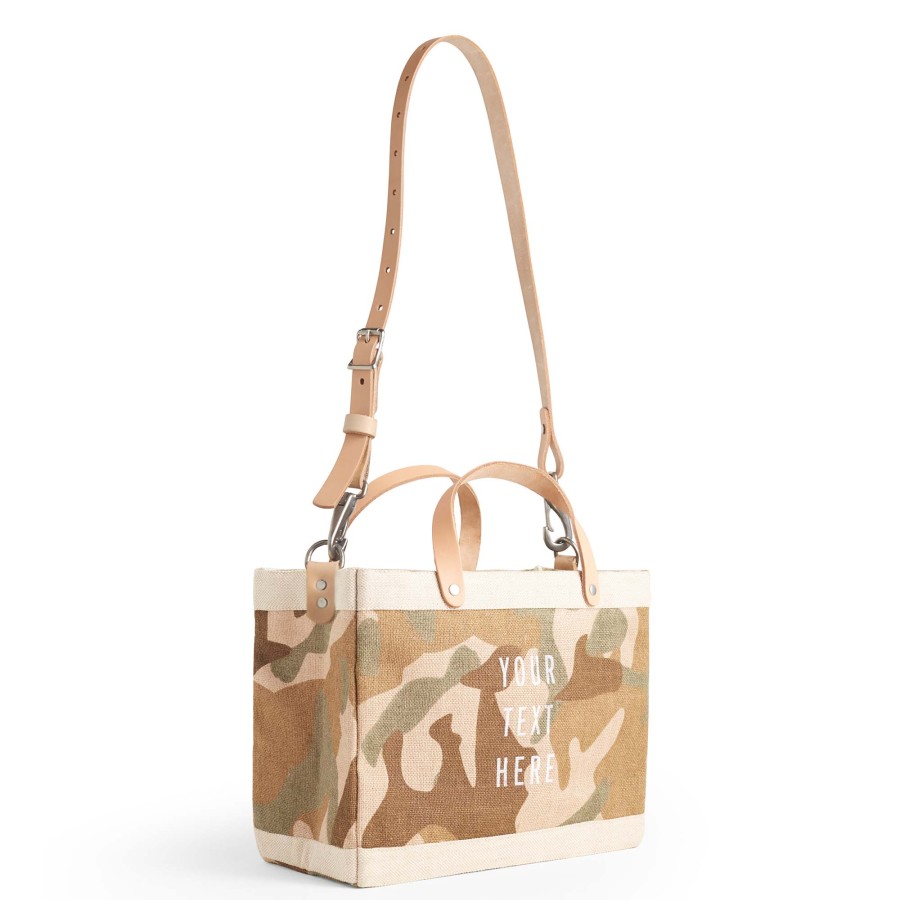 Small | WeProduce Petite Market Bag In Safari With Strap