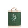 Large | WeProduce Market Bag In Field Green Wildflower By Amy Logsdon