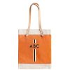 Medium | WeProduce Market Tote In Citrus With Black Monogram